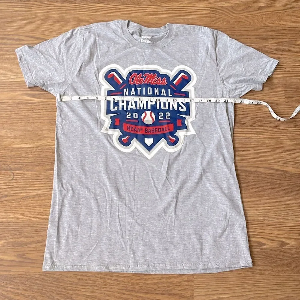 Ole Miss Rebels Fanatics NCAA Men's L Baseball College Champions Official Logo